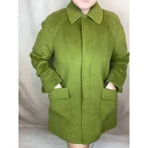 Vintage 1990s Plus Size Oscar de La Renta Wool Blend Overcoat